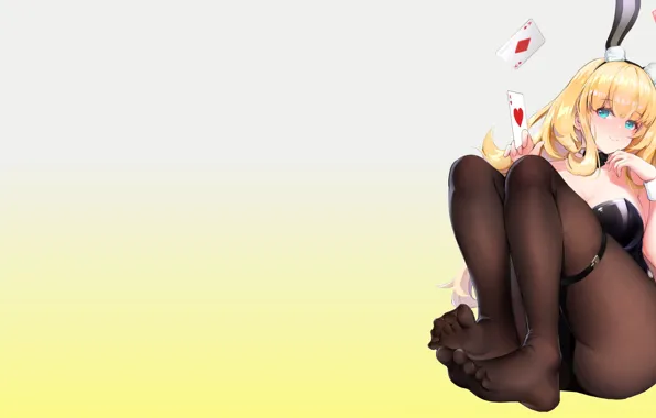 Girl, hot, anime, pretty, blonde, babe, feet, toes
