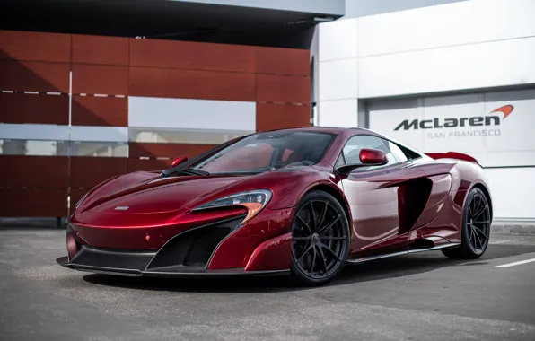 Картинка McLaren, red, san francisco, 675LT