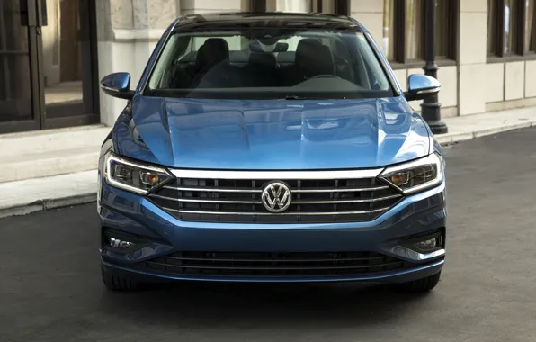 Volkswagen, Jetta, вид спереди, 2018