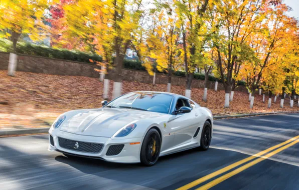 Картинка Ferrari, road, 599, beautiful, Ferrari 599 GTO, sports car
