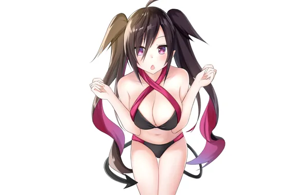 Girl, sexy, cleavage, long hair, boobs, anime, beautiful, pretty