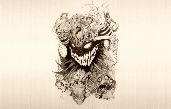 Картинка смерть, демон, ужас, черт, 2012