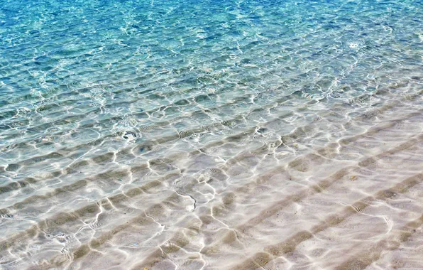 Картинка песок, море, волны, безмятежность