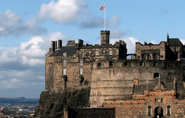 Картинка небо, замок, стена, башня