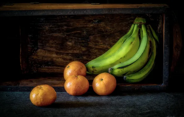 Картинка бананы, фрукты, мандарины