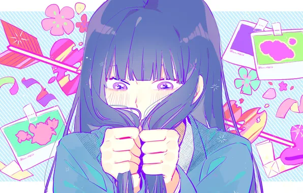 Девушка, Kimi ni Todoke, Дотянуться до тебя, Sawako Kuronuma, стрела любви