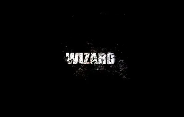 Черный, минимализм, логотип, black, wizard