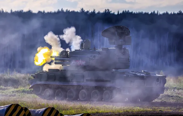 Зенитно Пушечно-Ракетный Комплекс, Вооруженные силы РФ, Tunguska-M1, 2S6M1, Тунгуска-М1