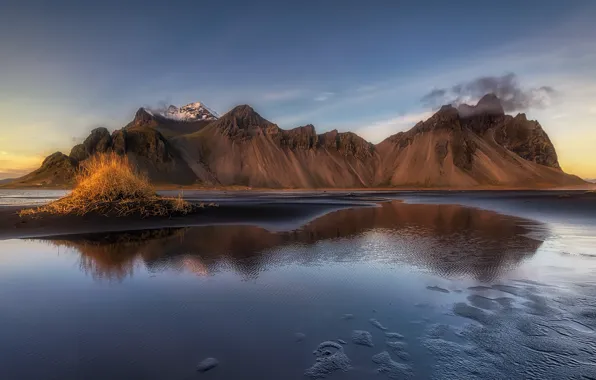 Горы, Исландия, Iceland, Vestrahorn