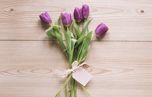 Картинка цветы, букет, тюльпаны, love, fresh, wood, flowers, romantic