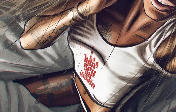 Girl, ART, Air, Erotic, Tattoo, Nice, Max Twain, Retouch