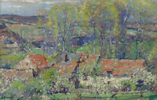 Пейзаж, картина, Karl Albert Buehr, Карл Альберт Бюр, 1909-11, Дом Художника. Весна