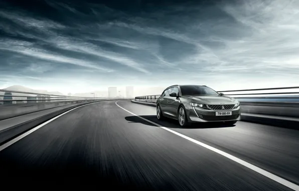 Скорость, Peugeot, 2018, универсал, 508, SW GT