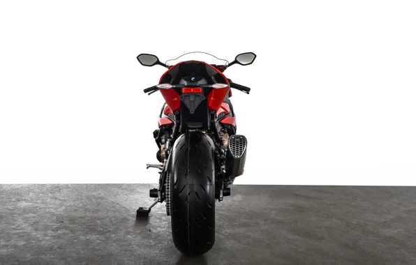 BMW, Red, Rear view, S1000RR