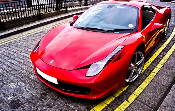 Картинка Ferrari, red, 458, Italia