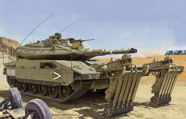 Израиль, основной боевой танк, IDF, ЦАХАЛ, MBT, машина разминирования, Carlos Chagas, Carlos Chaga