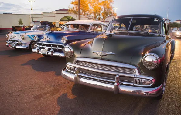 Ретро, автомобили, Chevy, Классические