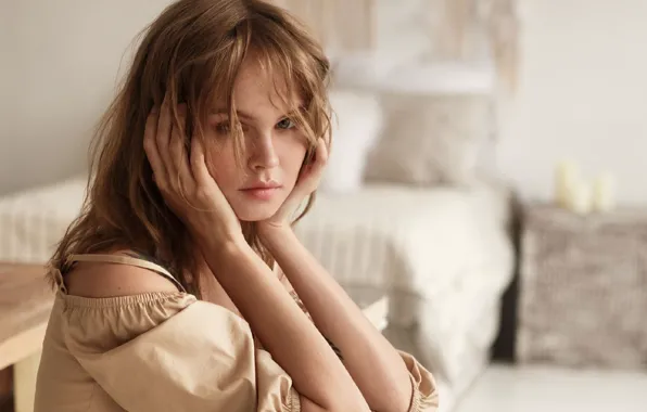 Картинка взгляд, девушка, лицо, модель, Анастасия Щеглова, Hannes Walendy