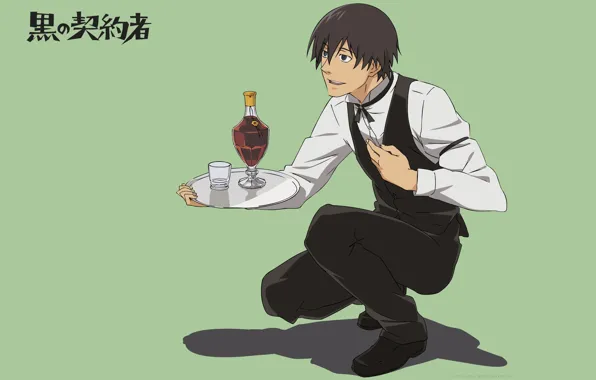 Парень, Аниме, Darker than Black, Темнее черного, официант