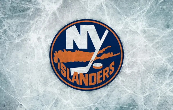 Картинка лед, Нью-Йорк, эмблема, NHL, НХЛ, New York Islanders, хоккейный клуб, Нью-Йорк Айлендерс