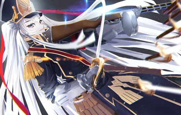 Sword, gun, game, anime, ken, blade, fang, asian