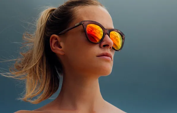 Картинка girl, glasses, beauty