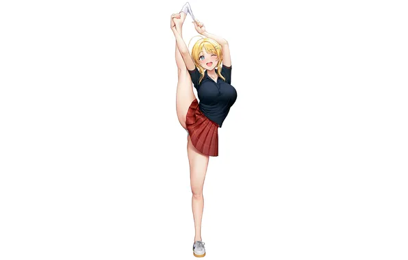 Girl, sexy, legs, boobs, anime, beautiful, short hair, pretty