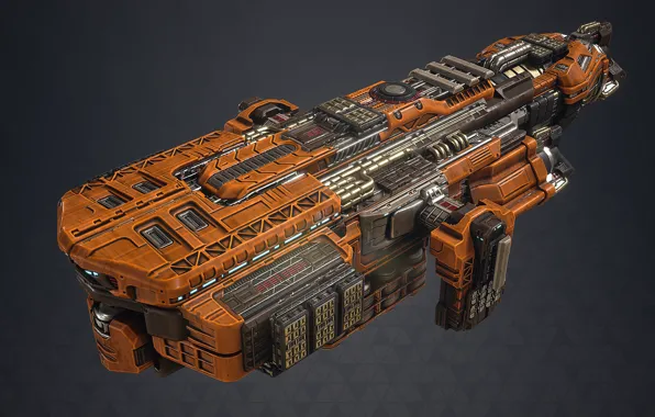 Корабль, техника, Fractured Space, Last Stand, AI Beam Frigate
