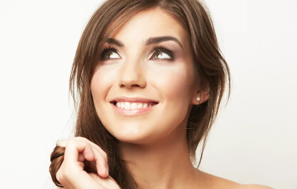 Girl, smile, beautiful