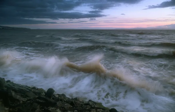 Картинка волны, шторм, океан, Атлантический океан, Atlantic Ocean, Фолклендские острова, Falkland Islands