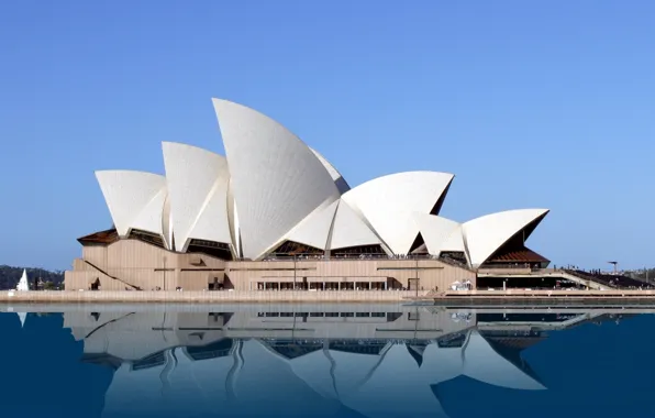 Sky, sea, Australia, Ópera House