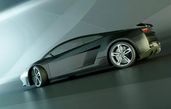 Фон, Lamborghini, красиво, автомобиль, диски, Gallardo 2012