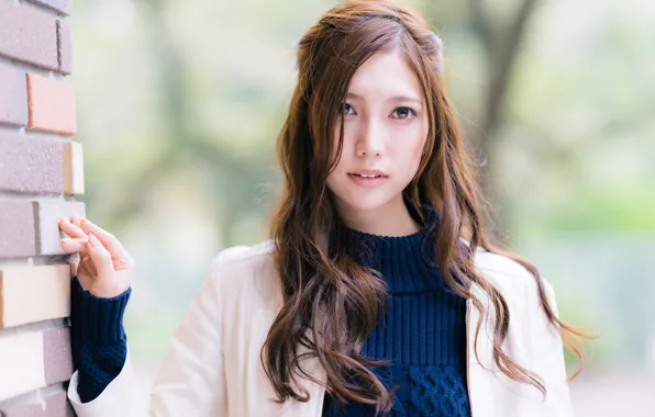 Girl, sexy, long hair, beautiful, pretty, lips, face, blazer