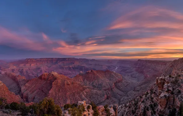 Аризона, США, Гранд-Каньон, Юг Рим, Navajo Point, вид со смотровой площадки