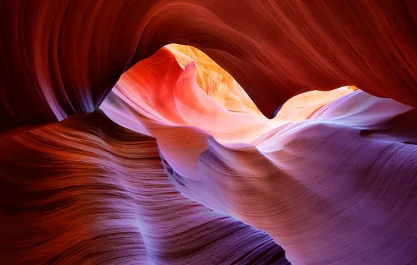 Картинка краски, Аризона, ущелье, США, каньон антилопы