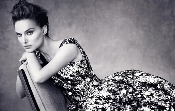 Девушка, актриса, брюнетка, Natalie Portman, Натали Портман, фотосессия, Dior
