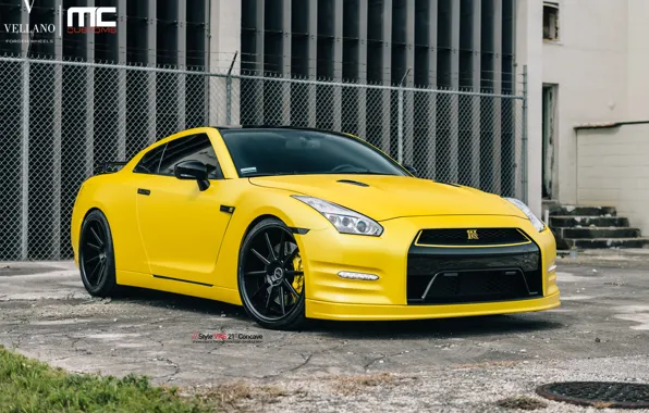 Картинка nissan, vellano, gtr, yellow