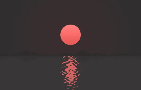 Abstract, landscape, sunset, ripple