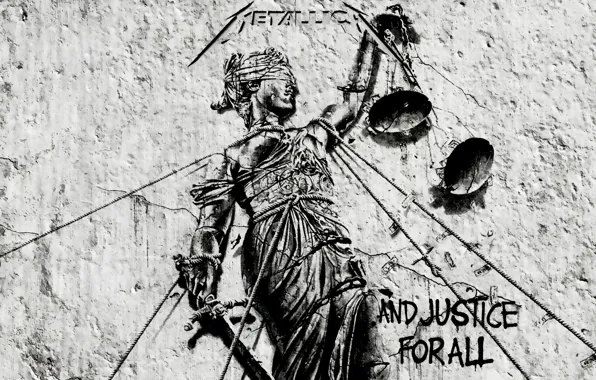 Картинка музыка, лого, рок, весы, metallica, and justice for all
