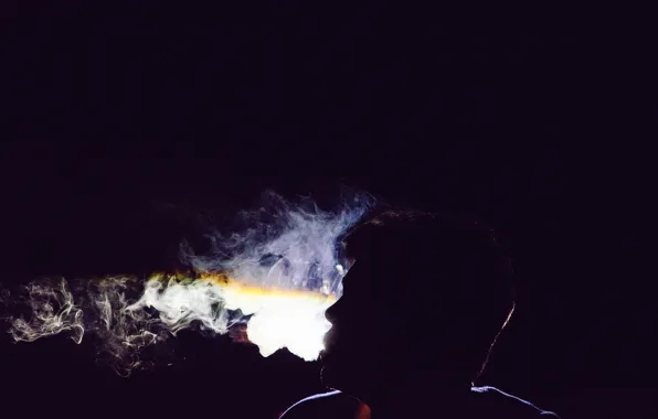 Smoke, cloud, model, man, guy, male