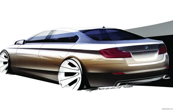 Car, машина, BMW, sketch