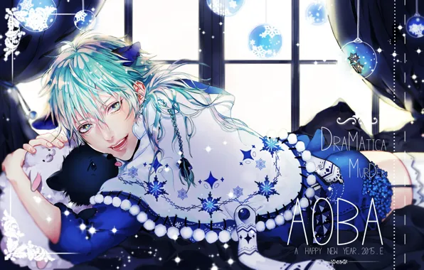 Wallpaper, DRAMAtical Murder, Fanart, Pixiv, Fanart From Pixiv, Seragaki Aoba, KIMPL, Ren (DMMd)