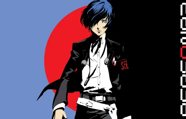 Взгляд, парень, Persona 5, Персона 5