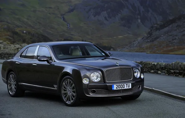 Картинка Авто, Bentley, Седан, Фары, Люкс, Передок, Mulsanne