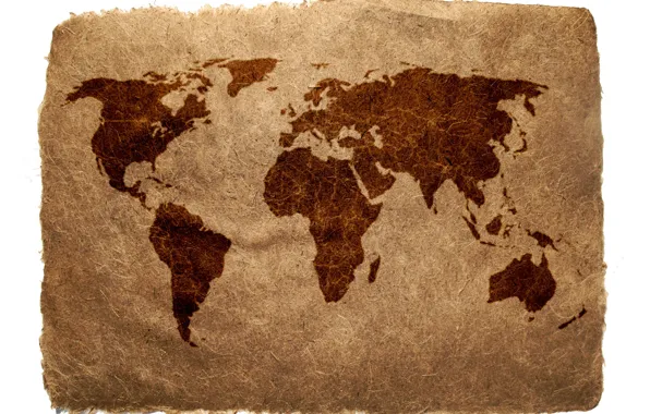 Картинка бумага, земля, мир, Карта