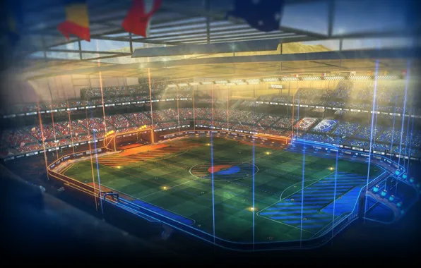 Football, Game, Field, Rocket League, Videogame