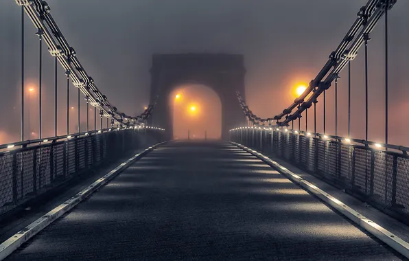 Ночь, мост, Wellington Bridge