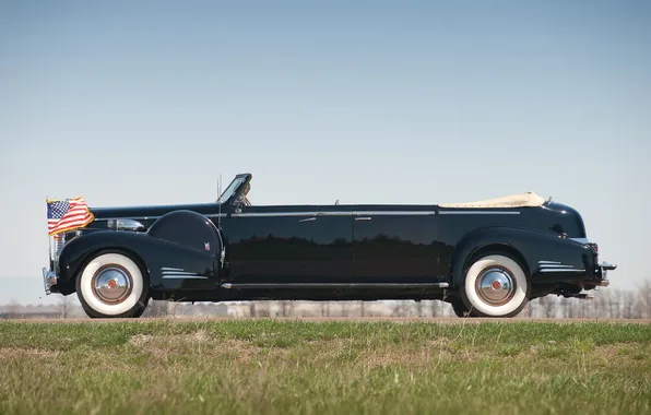 Cadillac, Лимузин, 1938, ретро автомобили, Limousine, retro cars, Cadillac V16 Series 90 Presidential Convertible, Cadillac …
