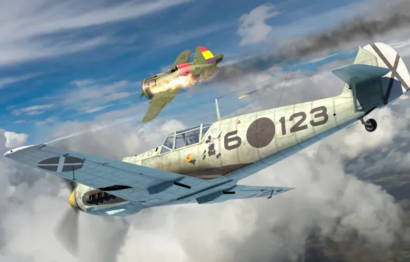 Messerschmitt, Luftwaffe, одномоторный поршневой истребитель-низкоплан, Antonis (rOEN911) Karidis, Bf109E-1