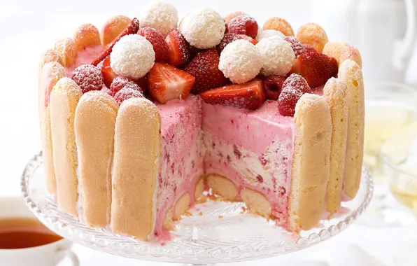 Картинка ягоды, еда, клубника, торт, пирожное, десерт, сладкое, sweet